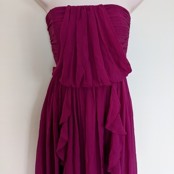 𝅺anthropologie fleur wood silk ruffled maxi dress - Picture 5 of 14